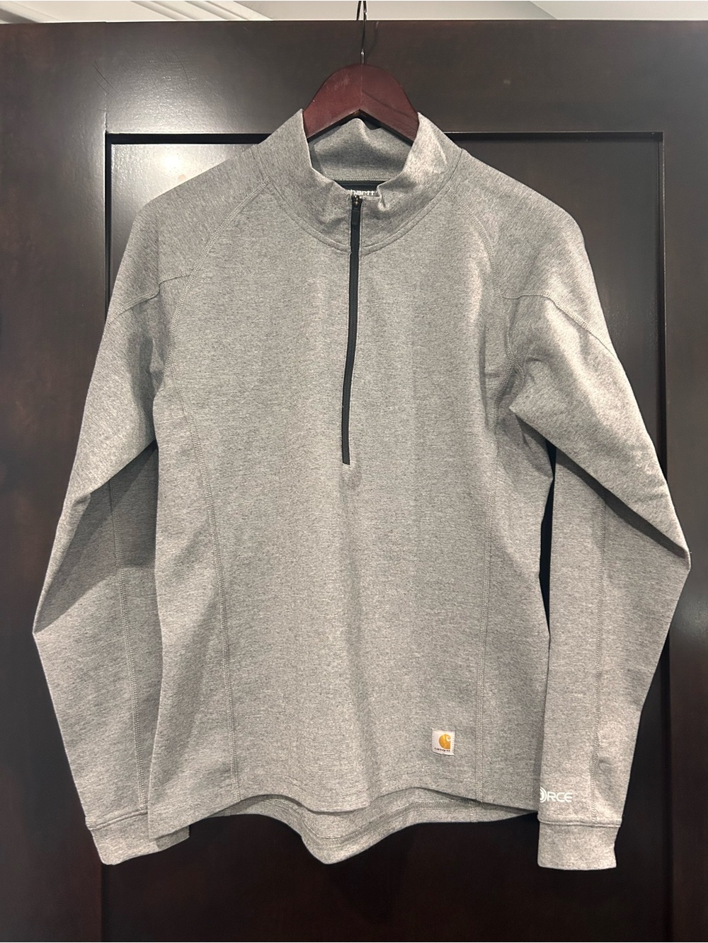 NWT Carhartt Size Medium Women's Force Base Layer 1/4 Zip Top